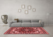 Industrial Red Washable Rugs