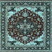 Square Oriental Light Blue Industrial Rug, urb558lblu