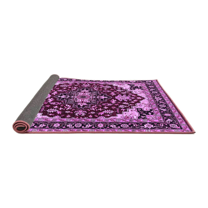 Sideview of Oriental Purple Industrial Rug, urb558pur