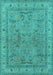 Oriental Turquoise Industrial Rug, urb559turq