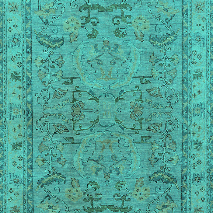 Oriental Turquoise Industrial Rug, urb559turq