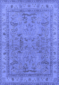 Oriental Blue Industrial Rug, urb559blu