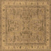 Square Oriental Brown Industrial Rug, urb559brn