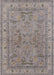 Mid-Century Modern Sandstone Brown Oriental Rug, urb559