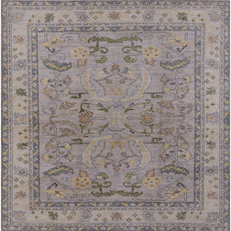 Square Machine Washable Industrial Modern Sandstone Brown Rug, wshurb559