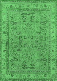 Oriental Emerald Green Industrial Rug, urb559emgrn