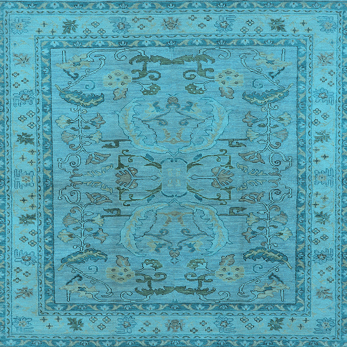 Square Oriental Light Blue Industrial Rug, urb559lblu