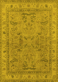 Oriental Yellow Industrial Rug, urb559yw