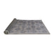 Sideview of Mid-Century Modern Mist Blue Oriental Rug, urb560