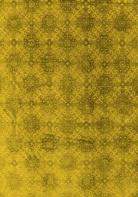 Oriental Yellow Industrial Rug, urb560yw