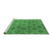 Sideview of Machine Washable Oriental Emerald Green Industrial Area Rugs, wshurb560emgrn