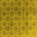 Square Machine Washable Oriental Yellow Industrial Rug, wshurb560yw
