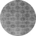 Round Oriental Gray Industrial Rug, urb560gry