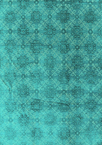 Oriental Turquoise Industrial Rug, urb560turq