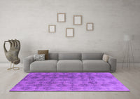 Machine Washable Oriental Purple Industrial Rug, wshurb560pur