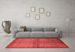 Industrial Red Washable Rugs