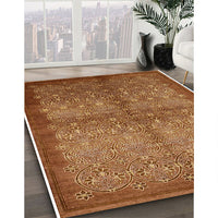 Mid-Century Modern Red Oriental Rug, urb561