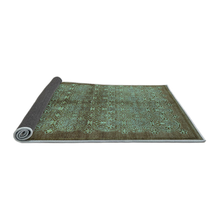 Sideview of Oriental Light Blue Industrial Rug, urb561lblu