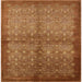 Square Mid-Century Modern Red Oriental Rug, urb561