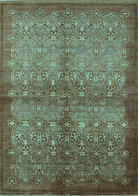 Oriental Light Blue Industrial Rug, urb561lblu