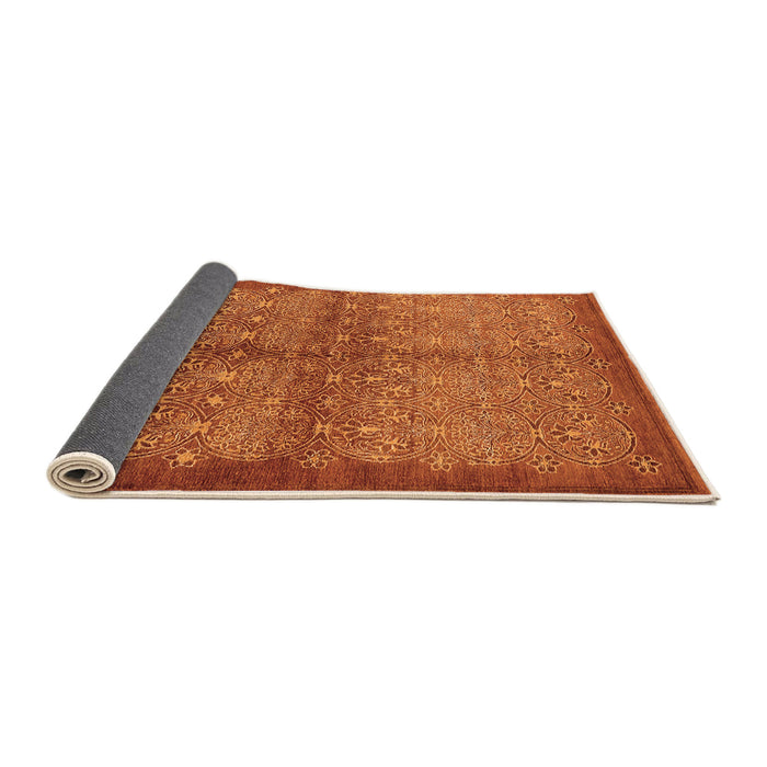 Sideview of Oriental Orange Industrial Rug, urb561org
