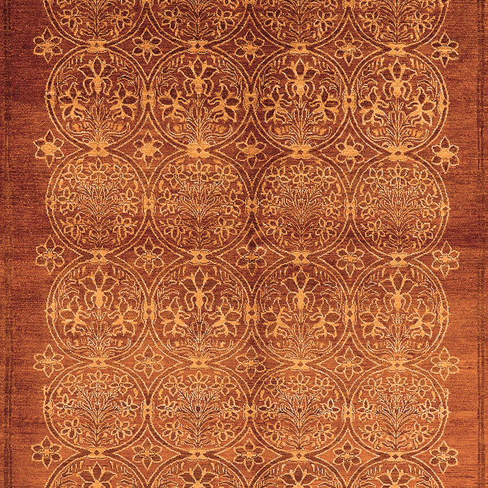 Machine Washable Oriental Orange Industrial Area Rugs, wshurb561org