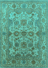 Oriental Turquoise Industrial Rug, urb562turq