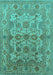 Oriental Turquoise Industrial Rug, urb562turq