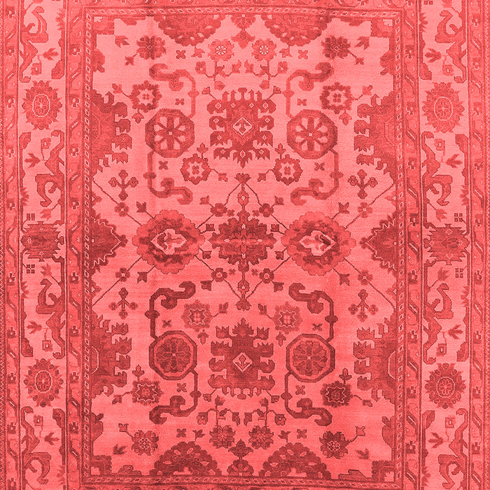 Machine Washable Oriental Red Industrial Rug, wshurb562red