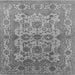 Square Oriental Gray Industrial Rug, urb562gry