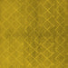 Square Machine Washable Oriental Yellow Industrial Rug, wshurb563yw