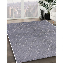 Machine Washable Industrial Modern Mist Blue Rug in a Family Room, wshurb563