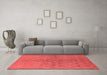 Industrial Red Washable Rugs