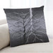 Lifestyle Image of Mid-Century Modern Urban Square Charcoal Black Throw Pillow, 18 inch by 18 inch, pwurb564