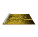 Sideview of Machine Washable Oriental Yellow Industrial Rug, wshurb564yw