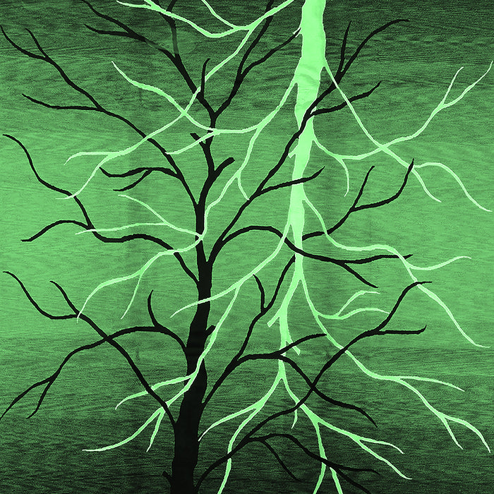 Machine Washable Oriental Emerald Green Industrial Area Rugs, wshurb564emgrn