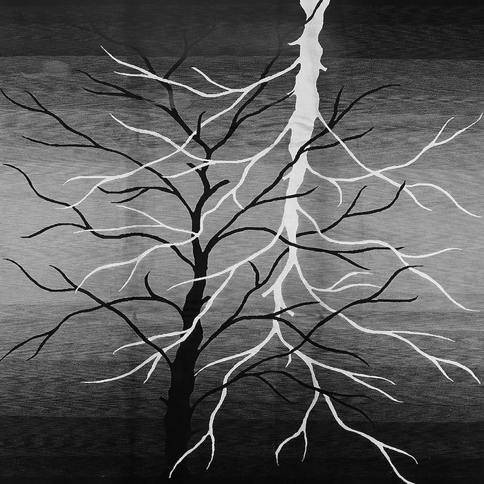 Square Oriental Gray Industrial Rug, urb564gry