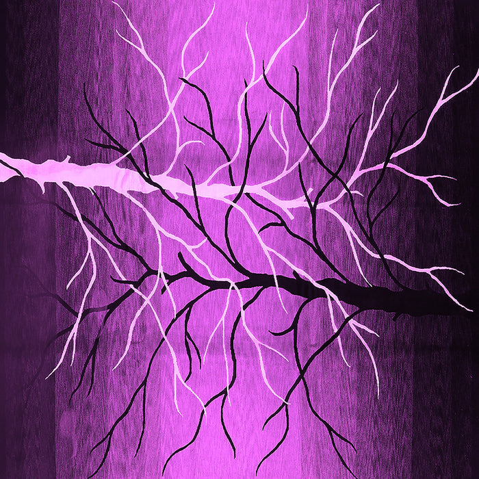 Square Machine Washable Oriental Pink Industrial Rug, wshurb564pnk