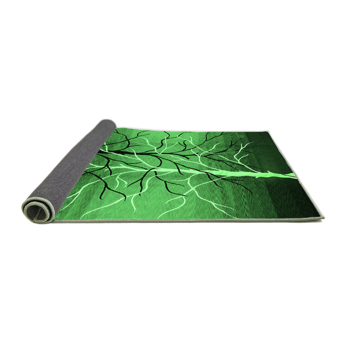 Sideview of Oriental Green Industrial Rug, urb564grn