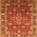 Square Oriental Orange Industrial Rug, urb565org