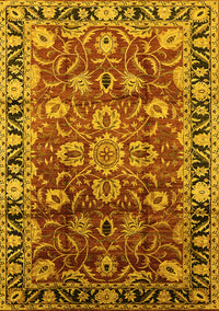 Oriental Yellow Industrial Rug, urb565yw