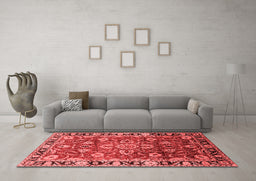 Industrial Red Washable Rugs