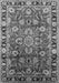 Machine Washable Oriental Gray Industrial Rug, wshurb565gry