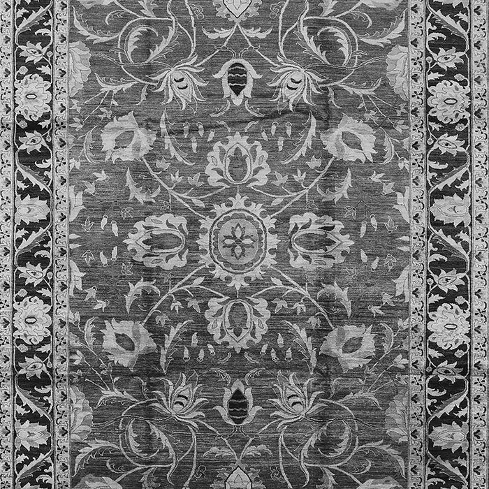 Machine Washable Oriental Gray Industrial Rug, wshurb565gry