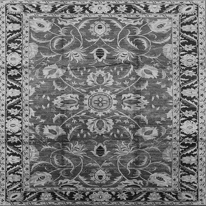 Square Oriental Gray Industrial Rug, urb565gry