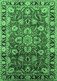 Oriental Emerald Green Industrial Rug, urb565emgrn