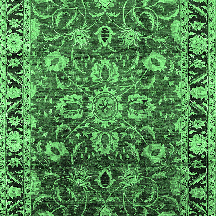 Oriental Emerald Green Industrial Rug, urb565emgrn