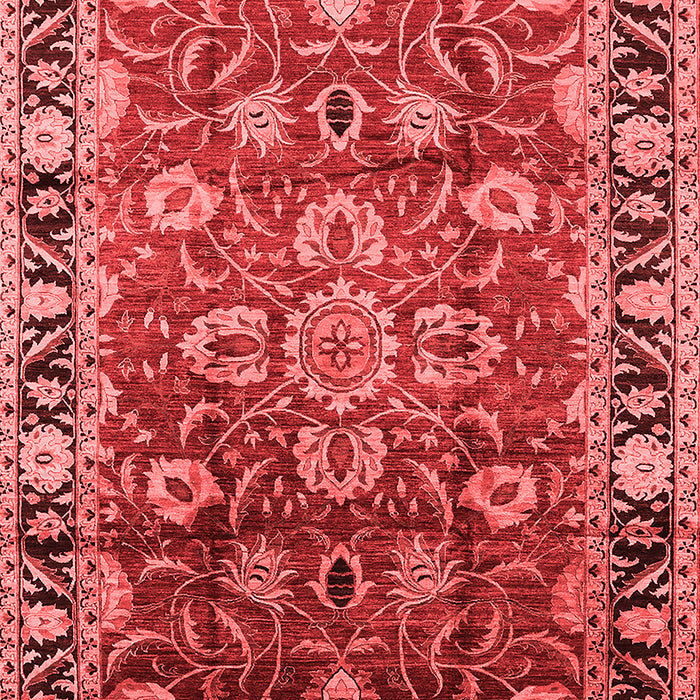 Machine Washable Oriental Red Industrial Rug, wshurb565red