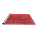 Industrial Red Washable Rugs