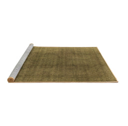 Sideview of Machine Washable Oriental Brown Industrial Rug, wshurb566brn